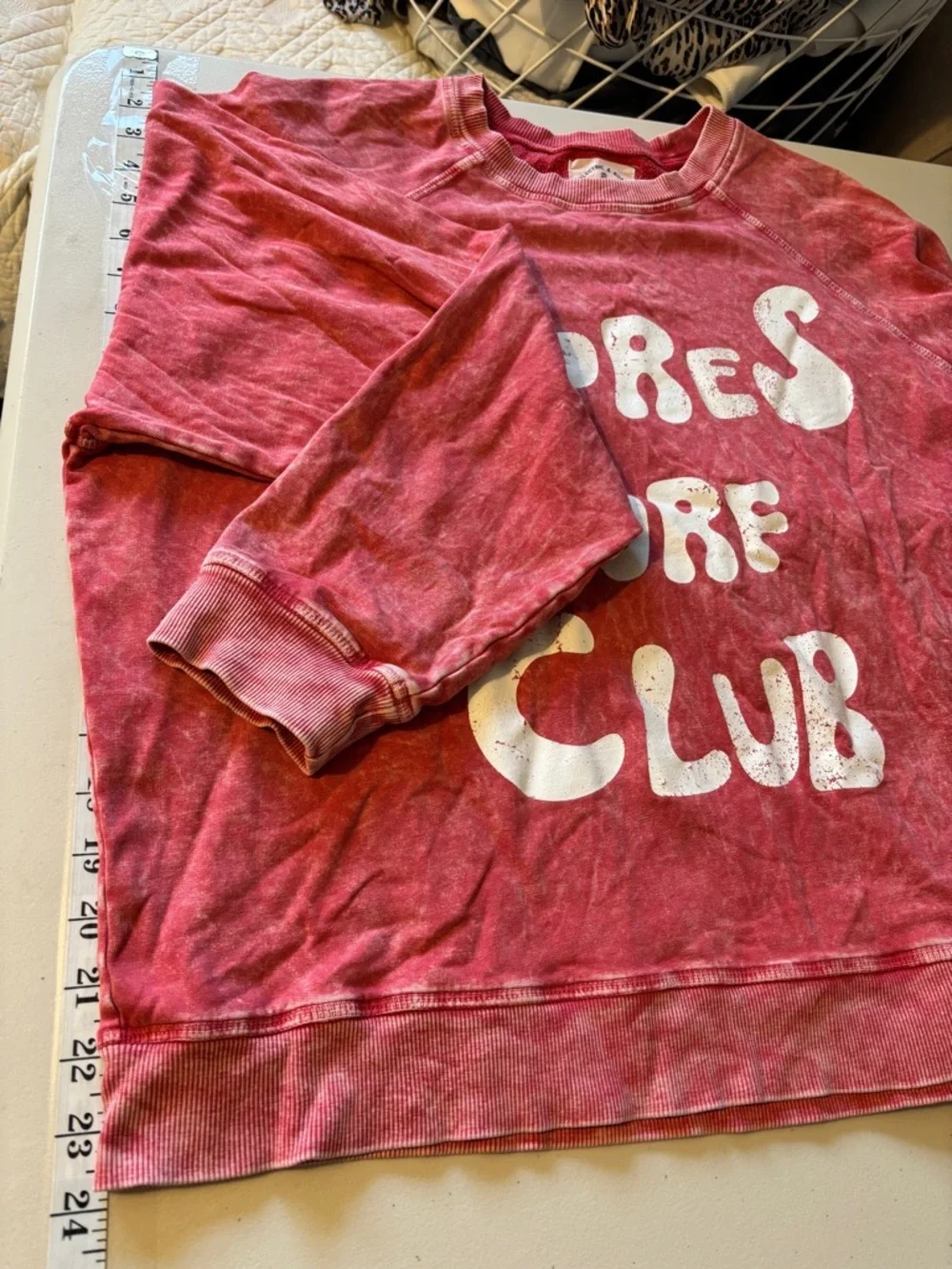 Electric & Rose Apres Surf Club Sweatshirt Size Medium Distressed Oversized Soft - Picture 6 of 6
